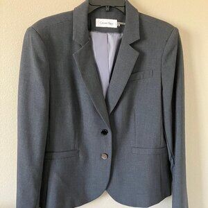 NWT Calvin Klein Women's Suit Jacket - Charcoal Size 14